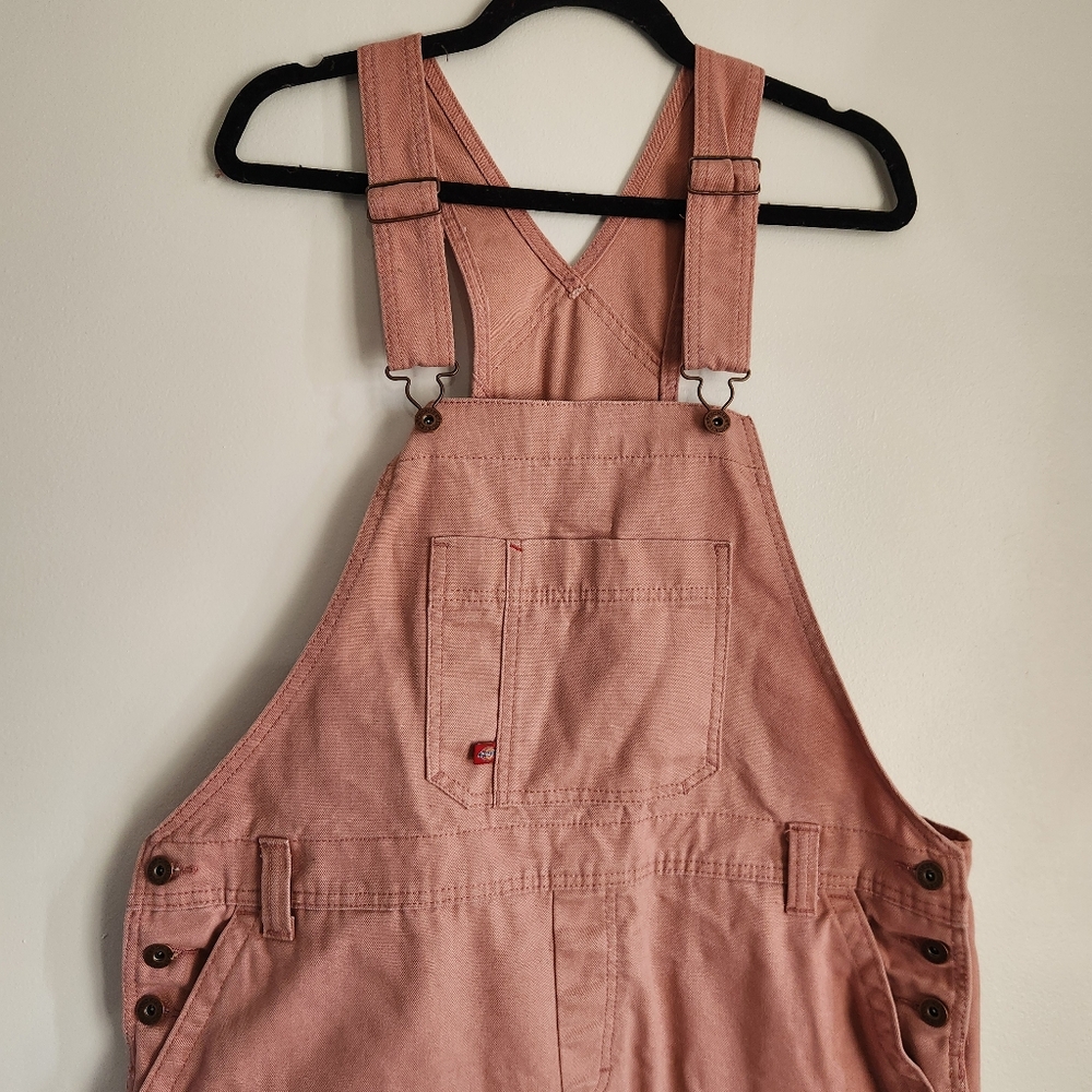 Dickies Women's Pink Jeans Overalls - Picture 4 of 7